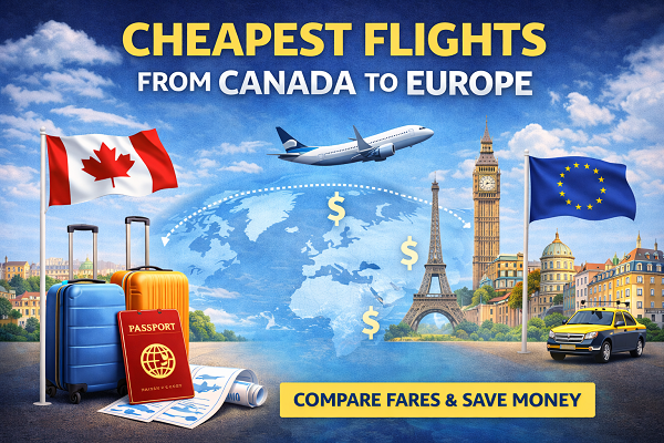 Cheapest Flights from Canada to Europe
