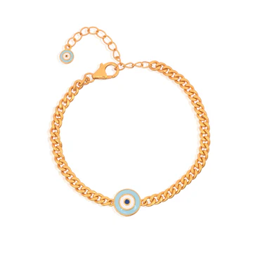 Gold Plated Evil Eye Bracelet​