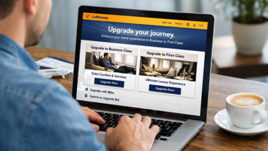 How do I upgrade ticket lufthansa?