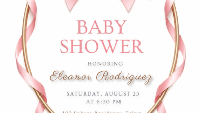 Baby Shower Invitation Card Template