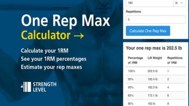 weight and rep calculator